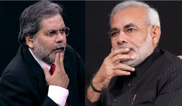 punya prasoon bajpai and pm modi