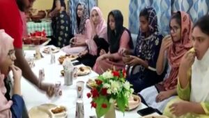 Varanasi-Students-protest-against-Vice-Chancellor-for-organising-Iftar-at