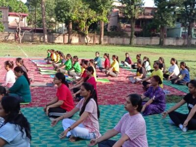 सीएम धामी की मौजूदगी मे एमआईटी की छात्राओं ने रन फॉर योग अभियान में लिया हिस्सा